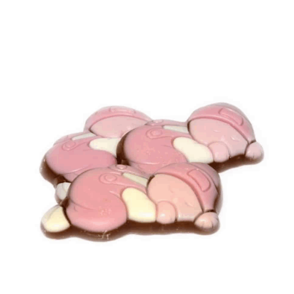 geboorte chocolade roze baby